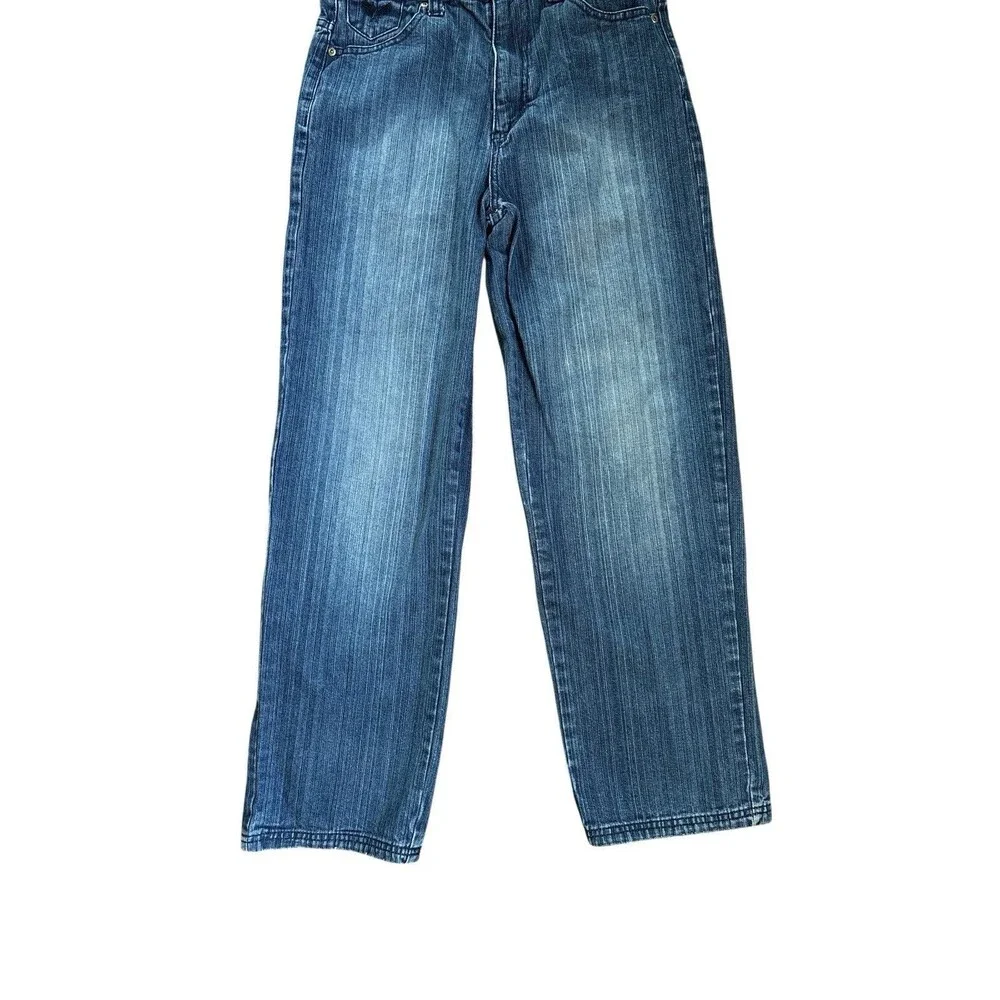 Avirex Youth Jeans Back Packet Decal Medium Wash Jeans Casual Size 16‎